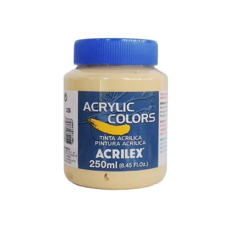 Tinta Acrilica Acrylic Colors 250ml Gr1 326 Amarelo Pele