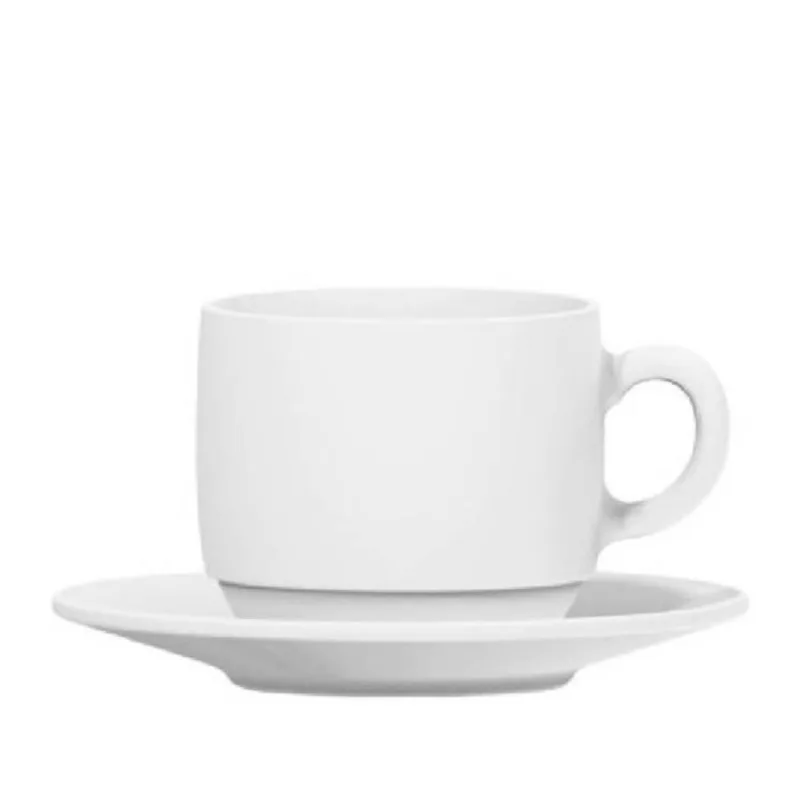 Xícara Com Pires Opaline Nadir 240Ml - Branco