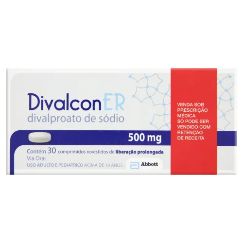 Divalcon 500mg Cx 30 Comp Rev Lib Prol - ABBOTT - Farmácia