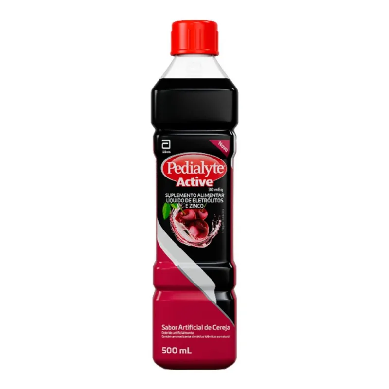 Suplemento Alimentar Líquido Pedialyte Active Cereja 500ml