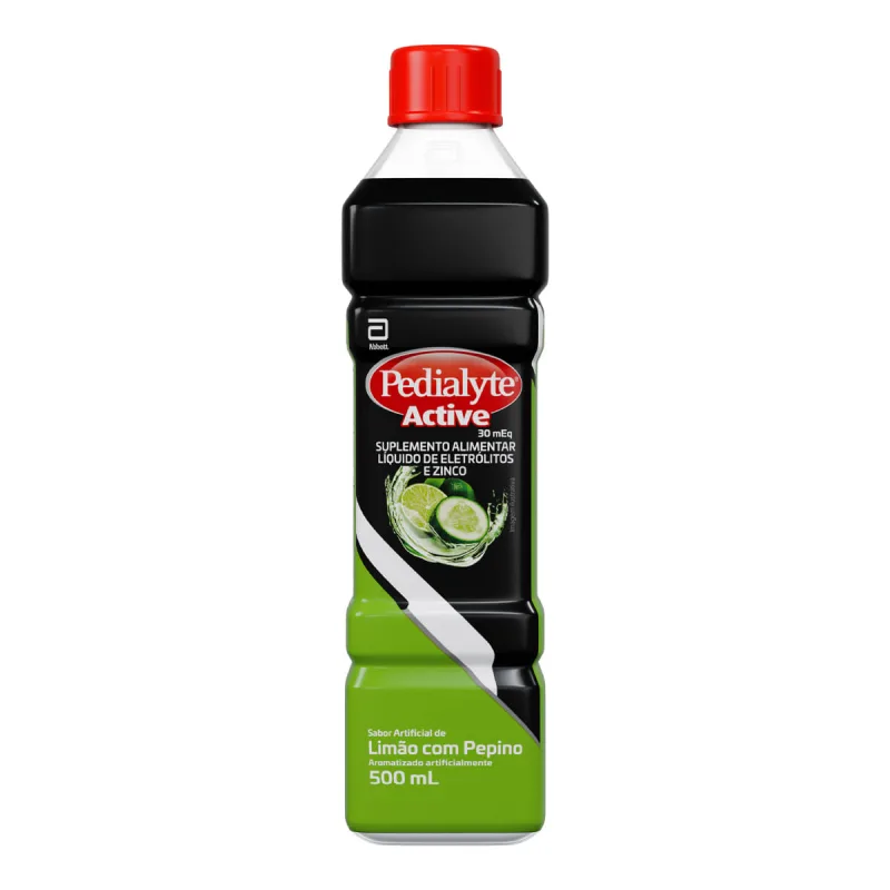Bebida Repositora Hidroeletrolítico Limão com Pepino Pedialyte Active 500ml - Pedialyte