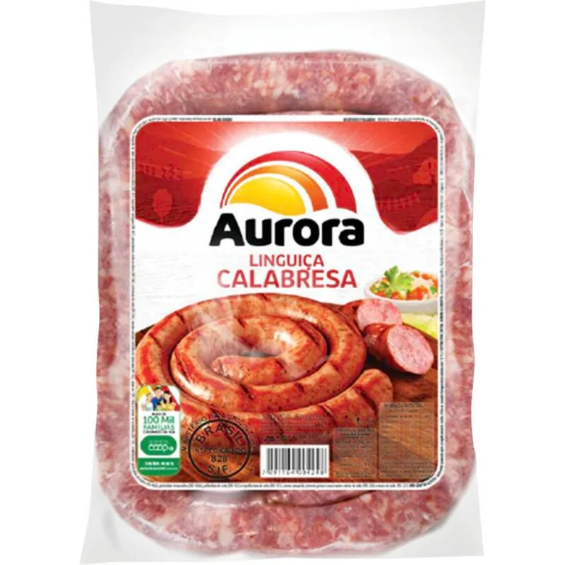 Linguiça Calabresa Aurora Congelada 2,5kg