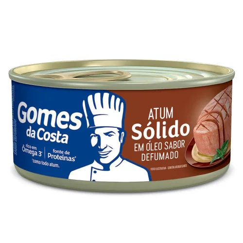 Atum Sólido Em Óleo Defumado Gomes Da Costa Lata 120g - GOMES DA COSTA - Mercearia