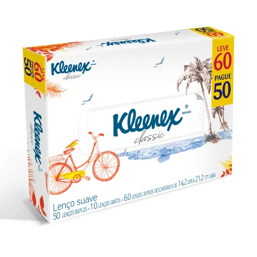 Lenco Kleenex Box C/50 Aromaterapia - KLEENEX - Higiene E Beleza