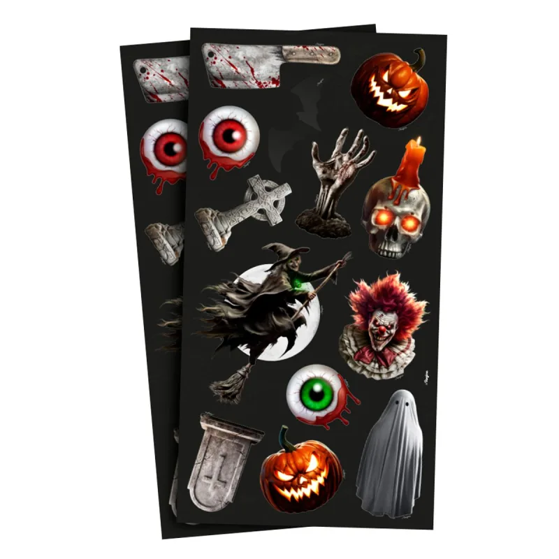 Adesivo Decorativo Regina Papel Halloween Colorido 14cm x 0,2cm x 32cm - Regina - Utilidades E Casa
