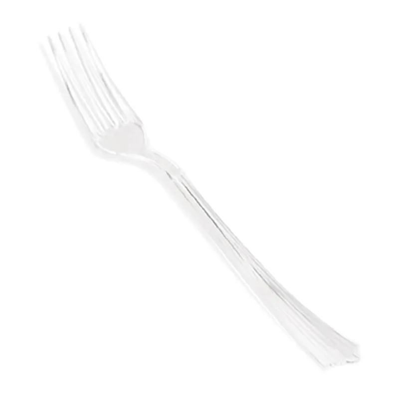 Garfo Plast Sobremesa Regina C/25 Cristal