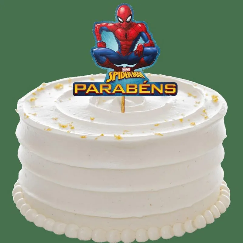 Topper De Bolo Topo Decoração Tema Homem Aranha