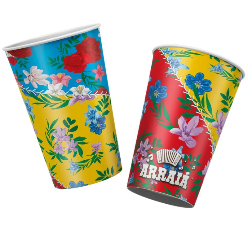 12 Copos Arraiá Festa Junina/Julina 180 ML