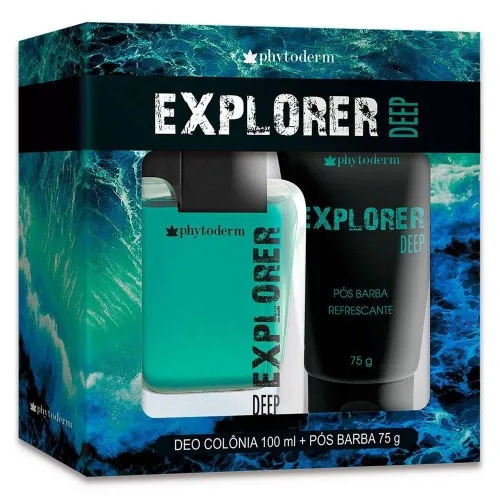 Phytoderm Col Masc 100ml Gel Bb 75ml Explorer Deep - PHYTODERM - Higiene E Beleza