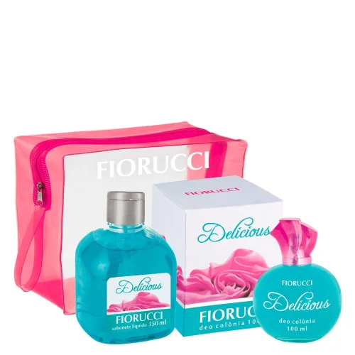 Kit Deo Col 100ml Sabonete Líquido Delicious Gts Nece - FIORUCCI - Higiene E Beleza