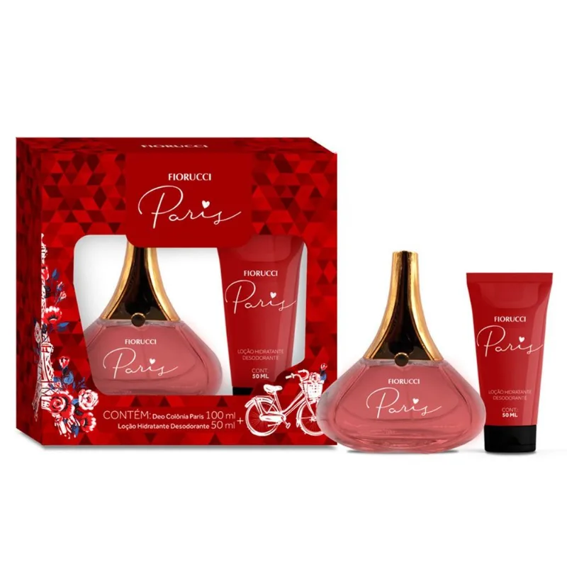 Kit Fiorucci Paris Deo Colônia 100ml + Loção Hidratante 50ml
