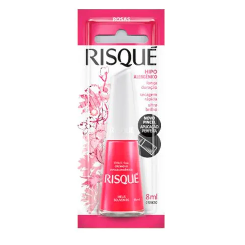 Esmalte Cremoso Meus Souvenirs 8ml Risque - RISQUÉ - Higiene E Beleza