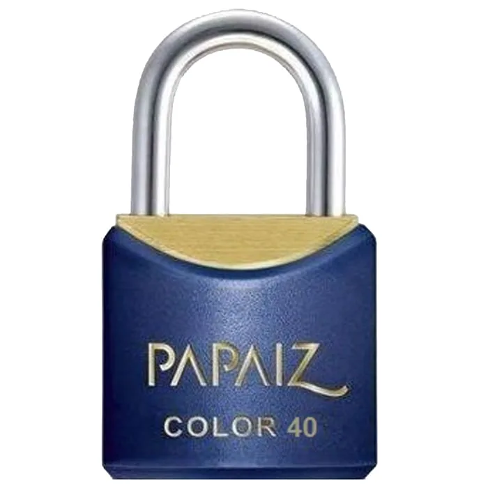 Cadeado Latão 40mm azul CR - Papaiz - PAPAIZ - Construção Civil