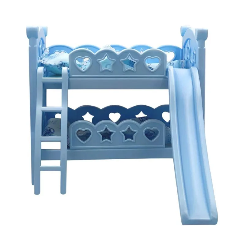 Berço De Brincadeira Com Escorregador Azul - Diversão Garantida - Fullcommerce - Brinquedos