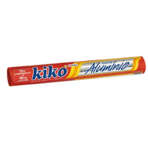 Papel Aluminio Kiko 30cm X 7,5m - ALUMÍNIO - Bazar