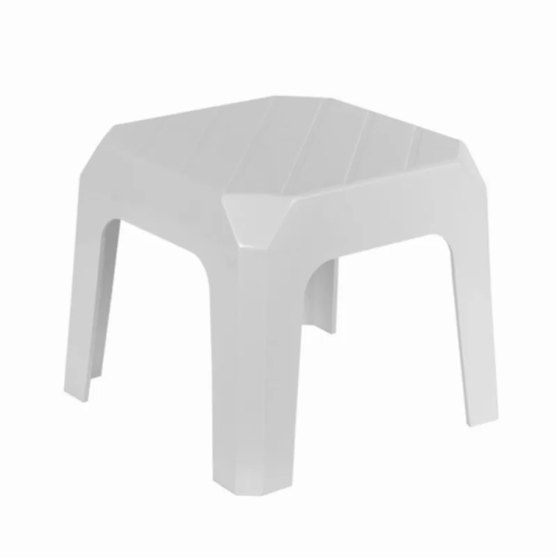 BANQUETA PLÁSTICA BRANCA MÉDIA 33,5x33,5x28CM BF4 ASTRA REFORÇADA RESITENTE - ASTRA