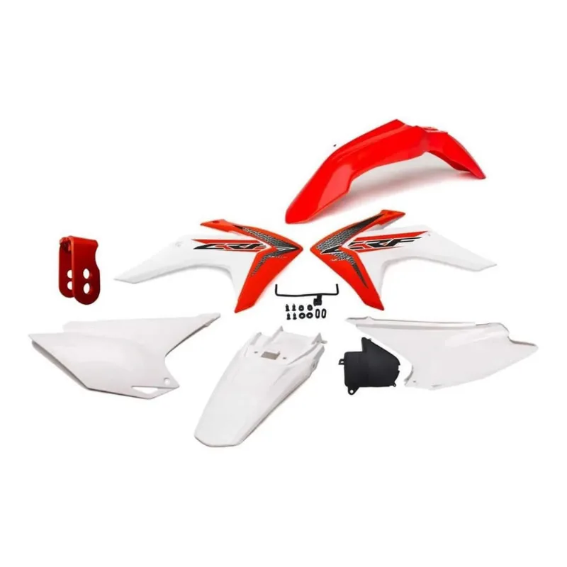 Kit Plástico Amx Crf 230 2015 - 2018 + Alongador Suspensão