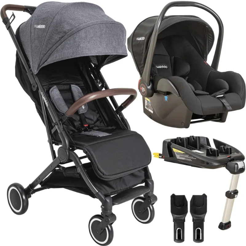 Carrinho Sprint Grafite Kiddo Bebe Conforto Base isofix