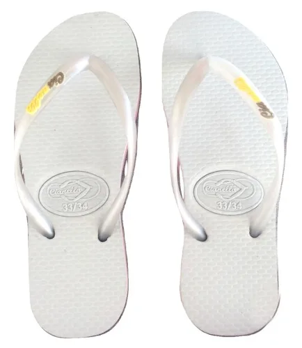 Sandálias Cianello Branco Pérola Slim - CIANELLO - Bazar