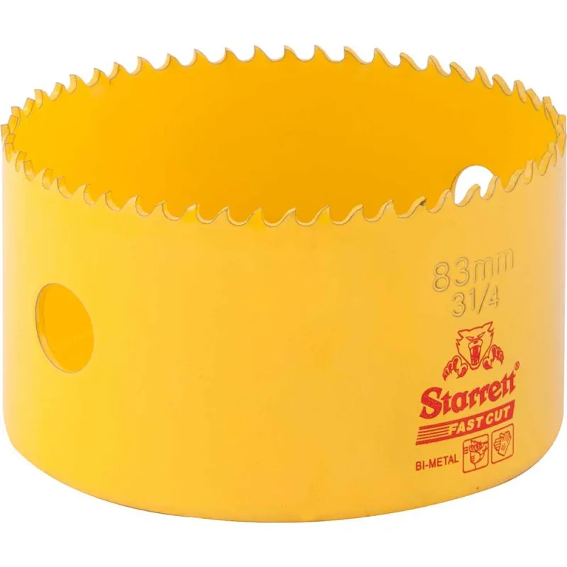 Serra copo de aço rápido 83 mm - 3.1/4" Fast cut FCH0314-G - STARRETT - STARRETT - Usinagem E Corte