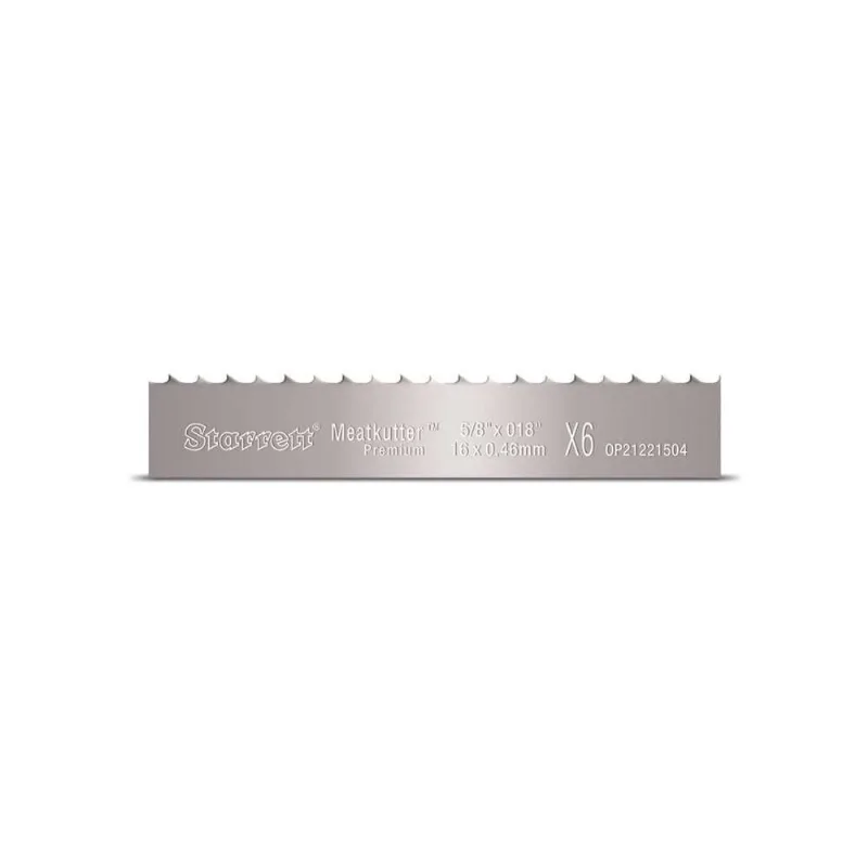 Lâmina Serra Fita Aço Carbono Meatkutter Premium Mkp Starrett Skip 6 Dentes 2,80 M X 16 Mm X 0,46 Mm