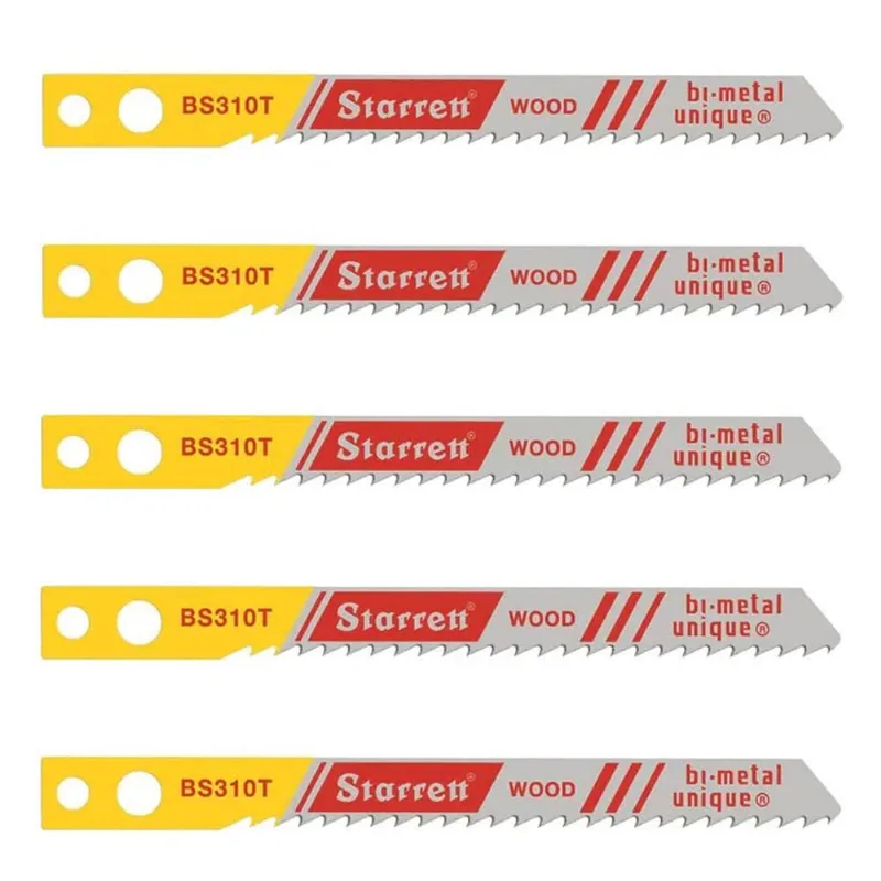 Lâmina Para Serra Tico Tico Com Encaixe Makita 65mm 10 Dentes 5 Peças Starrett BS310T BS310T