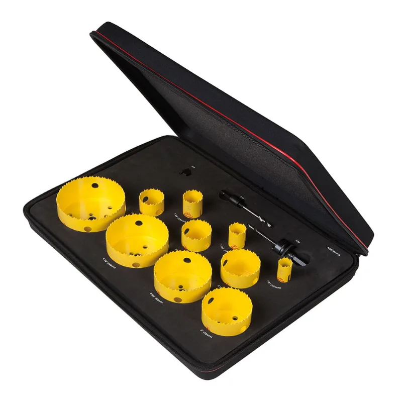 Jogo Serra Copo para Eletricista Starrett 1.3/4" a 4.3/4" KDC10041-S KDC10041-S