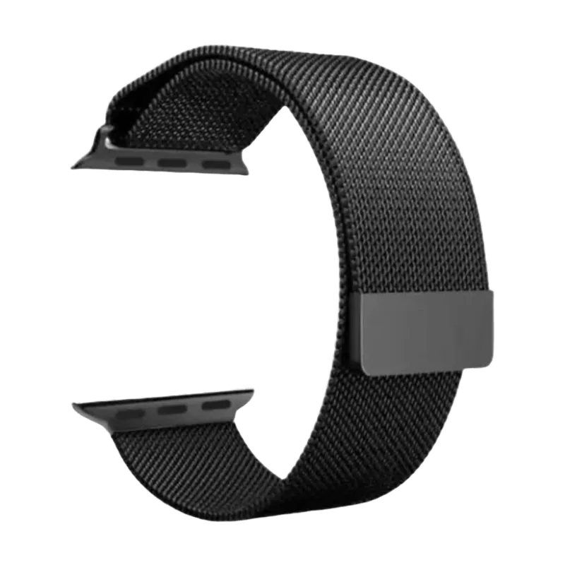 Pulseira Metal Milanese Compatível Smartwatch Apple Iwo Hw Fecho Magnético
