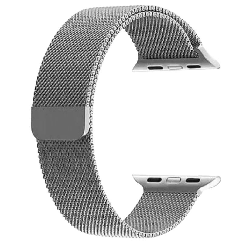 Pulseira Metal Milanese Compatível Smartwatch Apple Iwo Hw Fecho Magnético