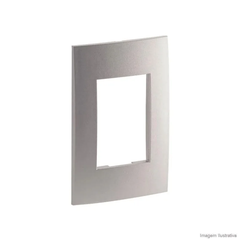 Placa 2x4 3postos Vela com 3 Tomadas Alumínio Pial 685384 Bivolt - Pial - Agro