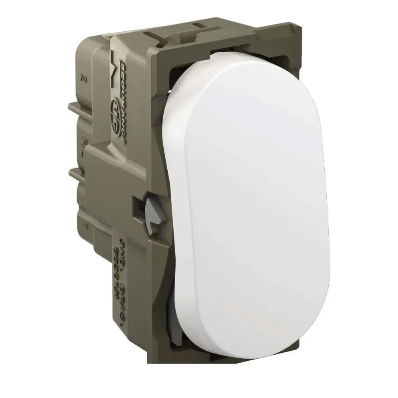 Interruptor Paralelo 10A 250V Branco Linha Nereya Pial Interruptor paralelo 10A 250V automático branco Nereya Pial