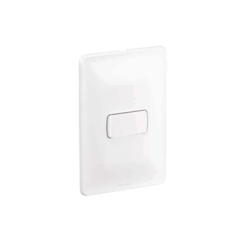 Conjunto montado de interruptor simples Zeffia 10A branco Pial