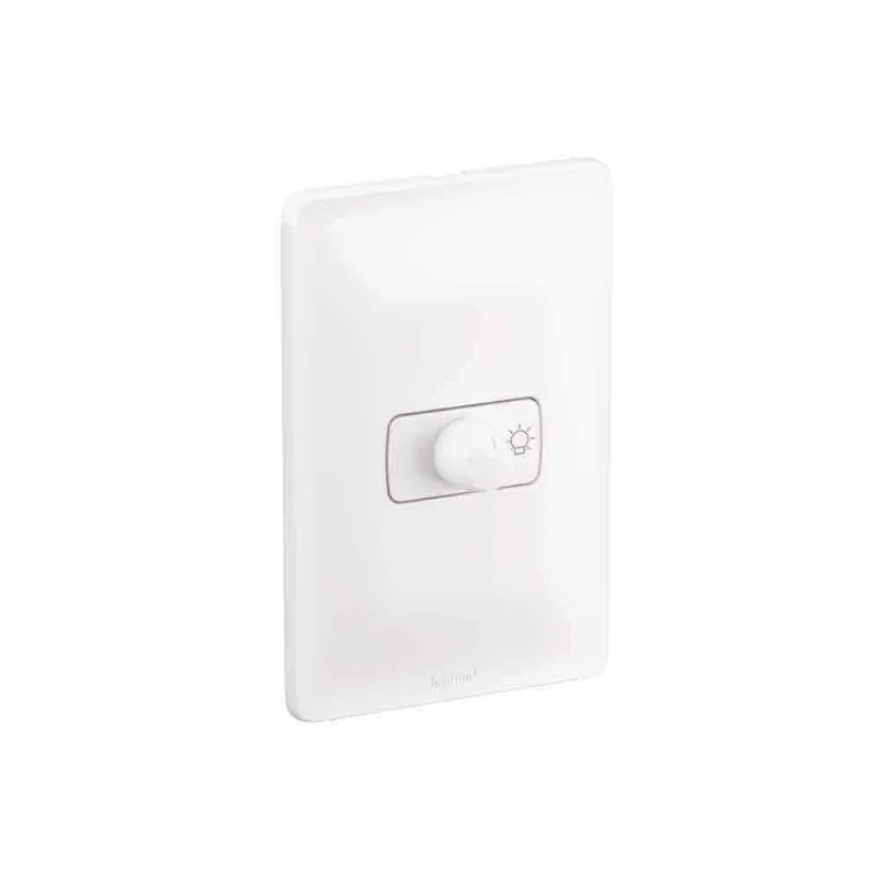 Dimmer rotativo 4x2 com placa e suporte 127V Zeffia Pial