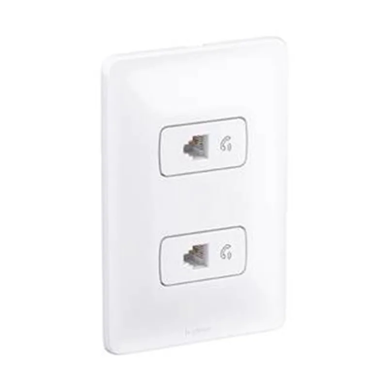 Tomada Pial Zefia 4X2 Rj11 2Fios Telefônico Branca