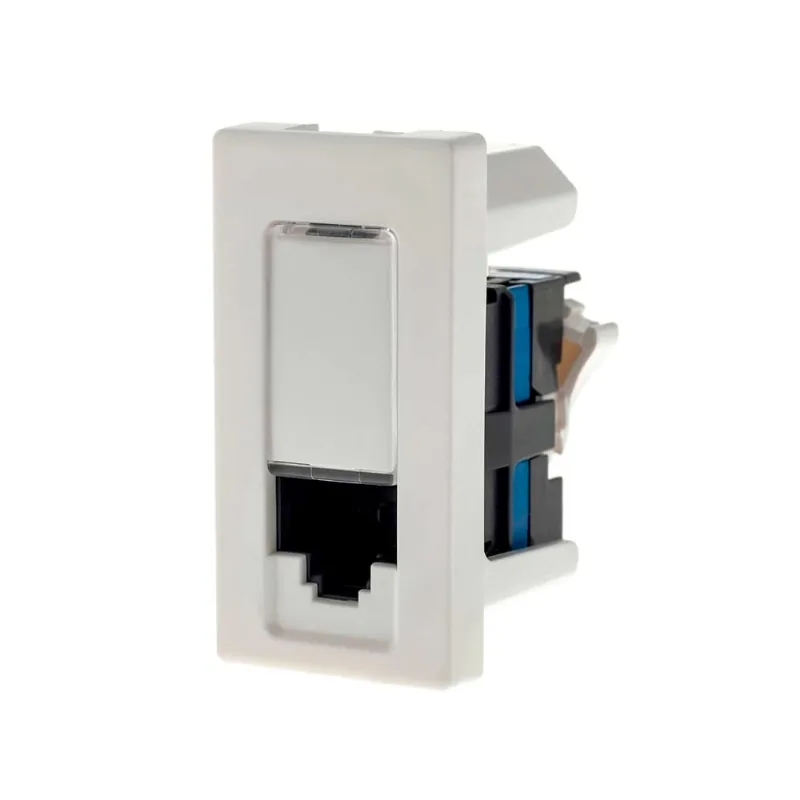 Módulo de Tomada de Dados CAT6 Pial Plus Branco para RJ45 RJ12 e RJ11 - 615047BC - Legrand