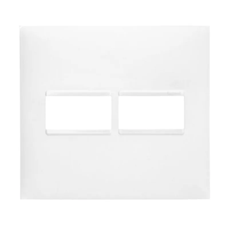 Placa 2 Postos 4x4 com Suporte Pial Plus+ Legrand Placa 2 Postos 4x4 sem Suporte Branco Pial Plus+