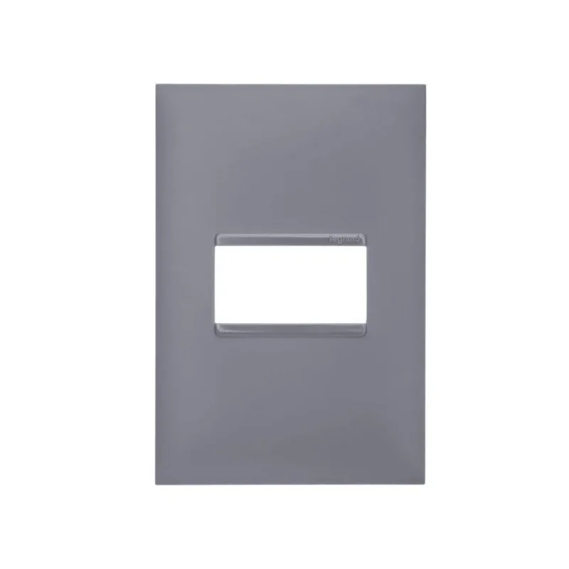 Placa com 1 Posto 4X2 Pial Plus Cinza - 618501CZ - Legrand