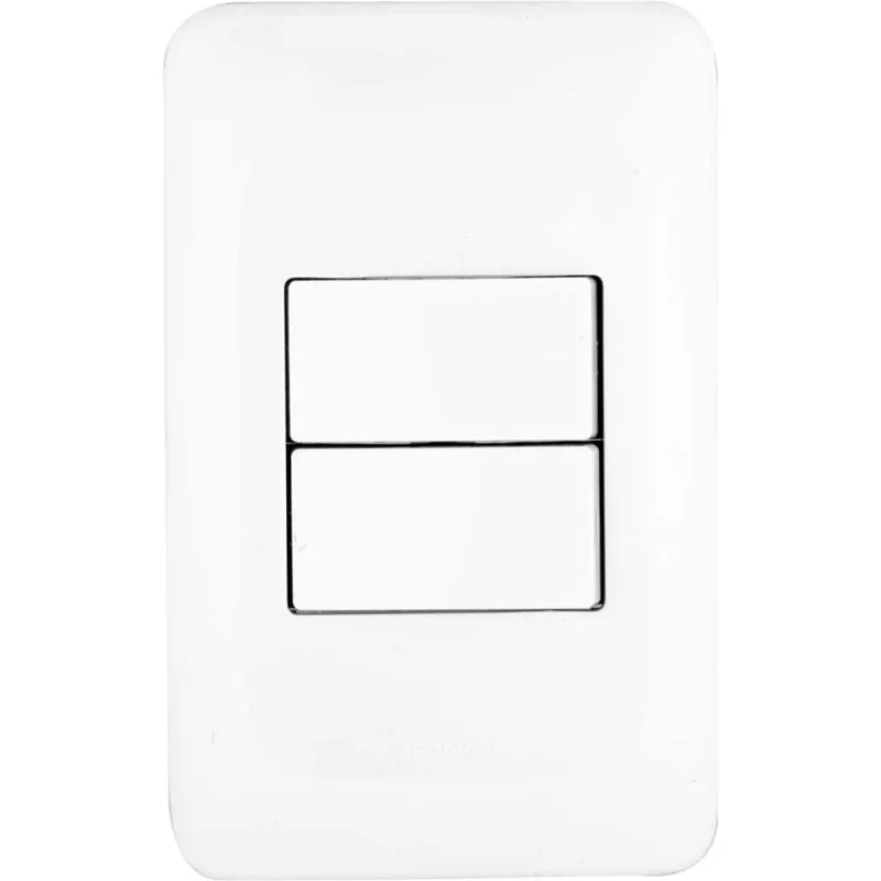 Conjunto com 2 interruptores paralelos 10 A LGX202 4x2 - PIAL POP - PIAL - Material Elétrico