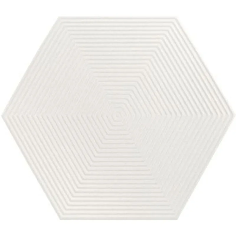 Porcelanato rima hexa bold 17,40x17,40cm branco Cecrisa