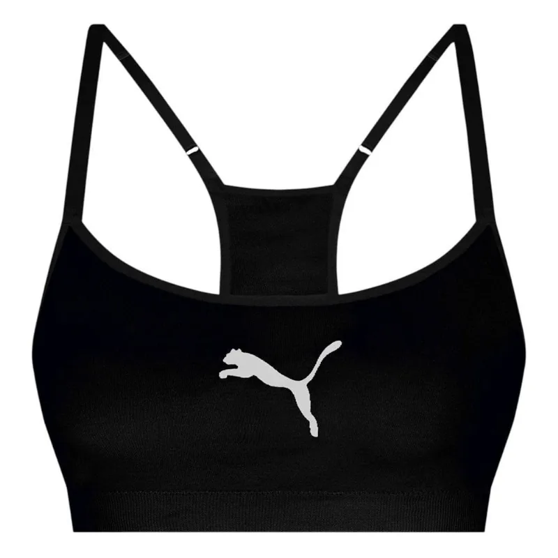 Top Puma Com Bojo Regulador Sem Costura Feminino M / Preto