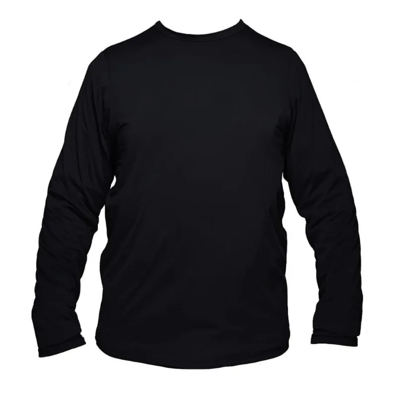 Camisa Térmica Plus Size Selene Proteção UV50 Masculina Manga Longa XXG / Preto.