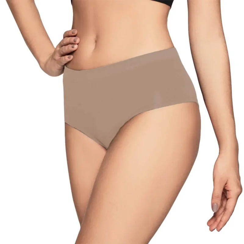 Calcinha Feminina Caleçon Microfibra Sem Costura - Não Disponível - Moda