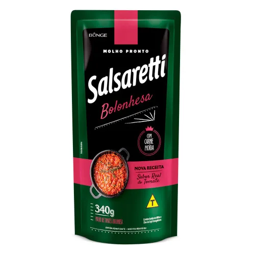 Molho De Tomate Bolonhesa Salsaretti Sachê 340g - TOMATE - Mercearia