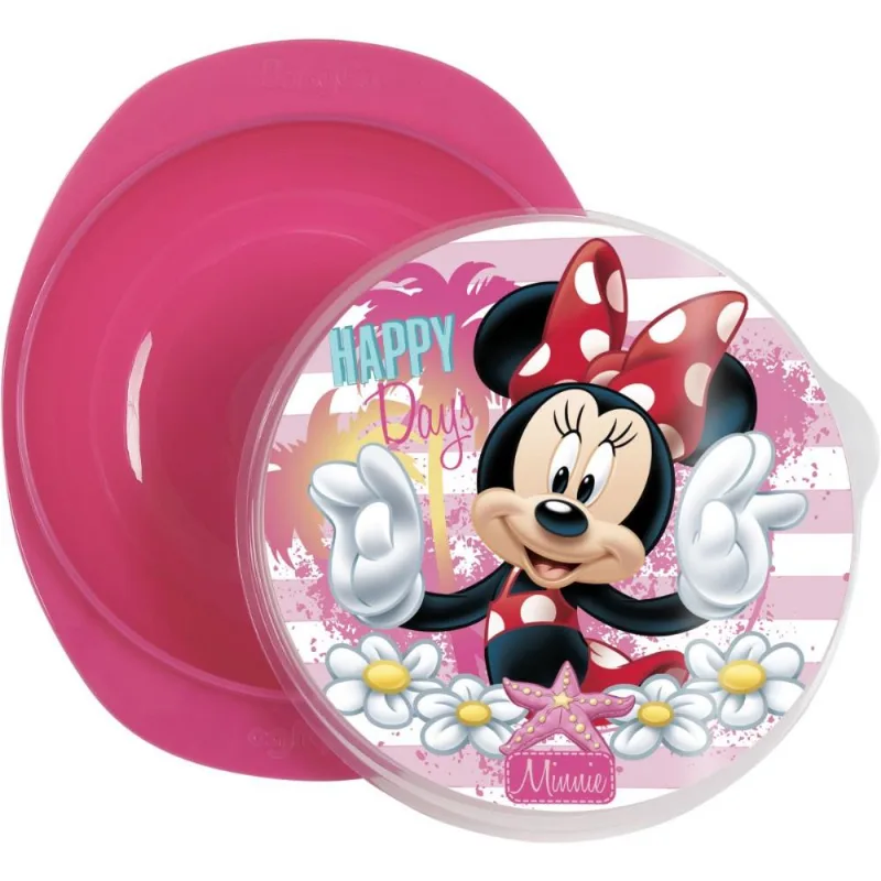 KIT ALIMENTACAO MINNIE PRATO BOWL VENTOSA/TAMP