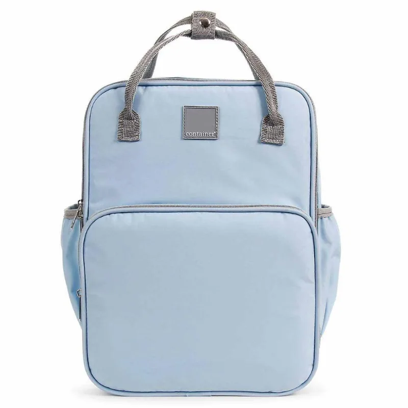 Baby Bag Mini Azul Backpack com Trocador BabyGo Premium