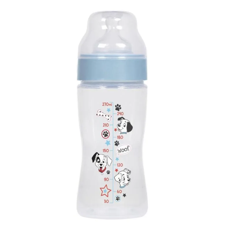 Mamadeira Wide Neck Bico Macio 240ml 101 Dalmatas