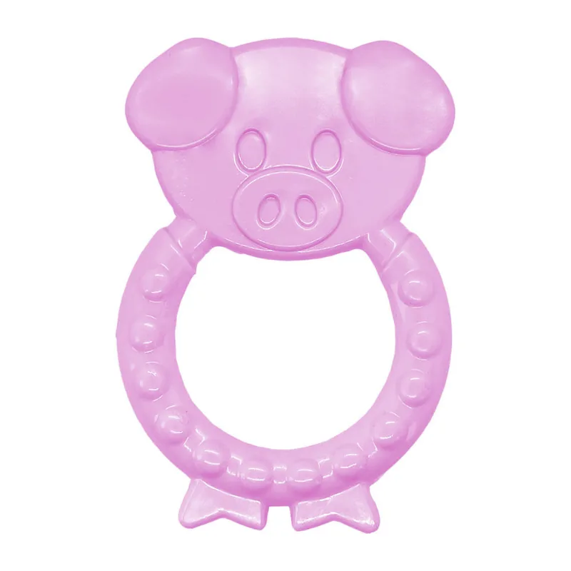 Mordedor P/ Bebe Macio Flexível Rosa BabyGo