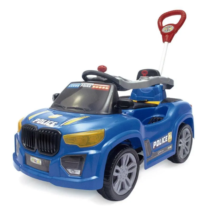 Carrinho De Passeio Infantil Bm Car Police - Azul