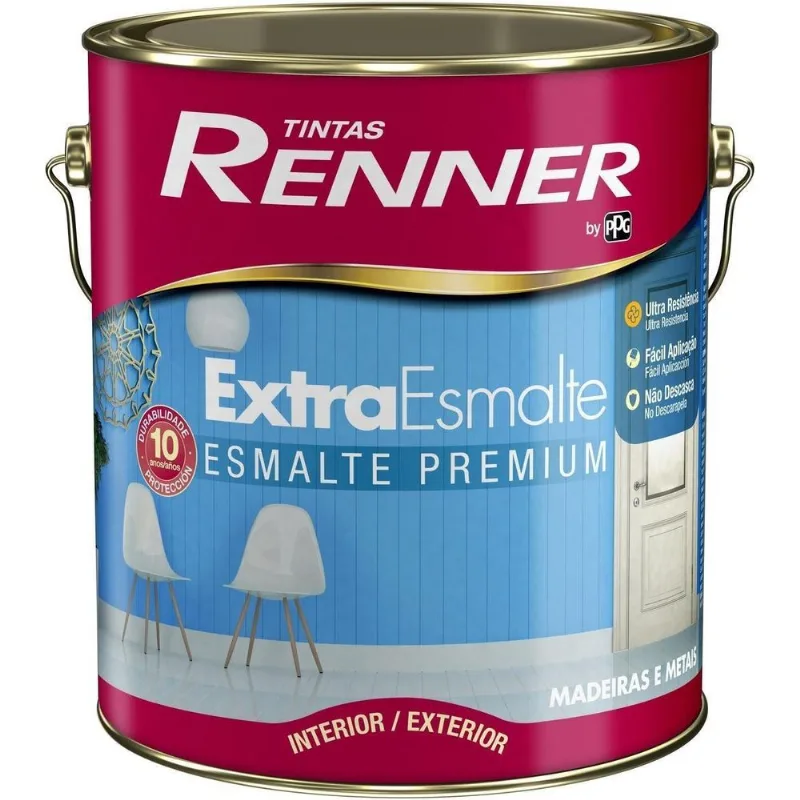 Tinta Esmalte Renner Extra Brilho Rápido AB Branco Gelo 3,6L