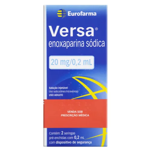 VERSA 20MG C 2 SERINGAS - EUROFARMA